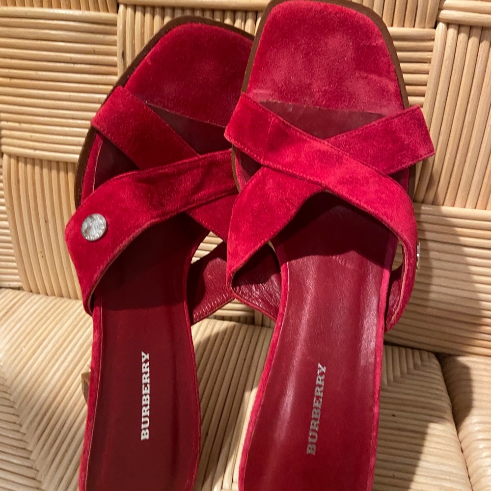 Burberry Sandals in Red